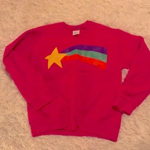 Gravity Falls Bright Pink Shooting Star Pullover